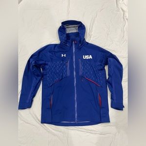 UA Under Armour Mens Olympic Storm Waterproof Jacket Size LG RARE 2016